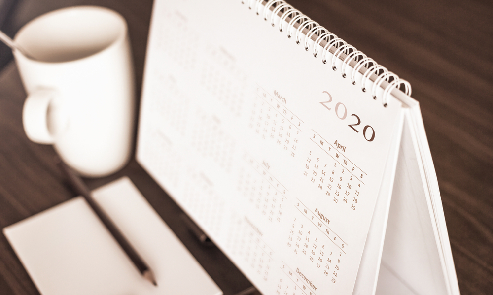Calendário 2020 para e-commerce